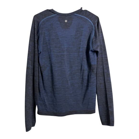 Lululemon Men's Blue Heathered Henley S Small Athletic Workout Gym Top shirt - Picture 5 of 6